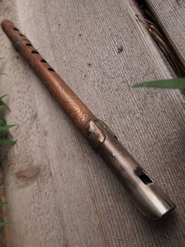 Stainless steel and copper recorder