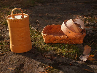 Fennougric birch bark work