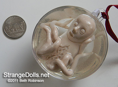 Bizarre Alien Fetus Ornaments