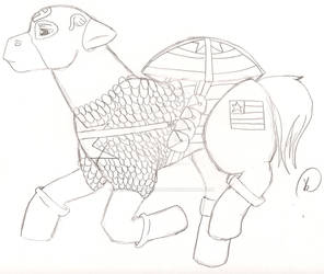 Captain America Pony Sketch