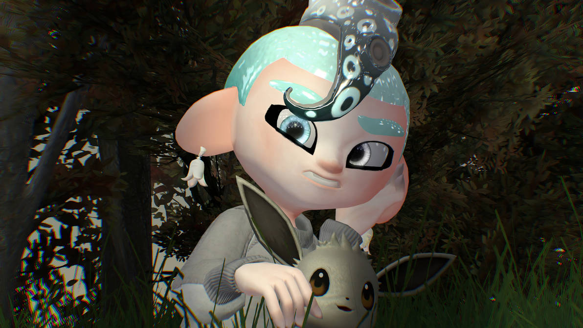 Octoling and their Evee by TheInfiniteCorgi on DeviantArt