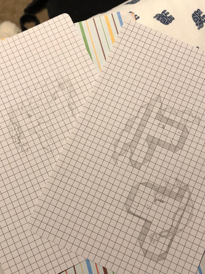 Both MLP graph paper sketches by Creativa-Artly01 on DeviantArt