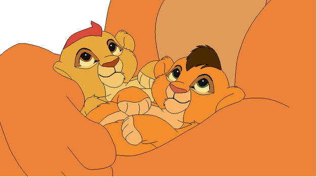 Baby Kion and Kopa