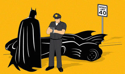 Batman Caught Speeding...