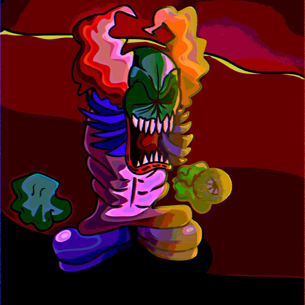 A really angry clown by techno14 on DeviantArt