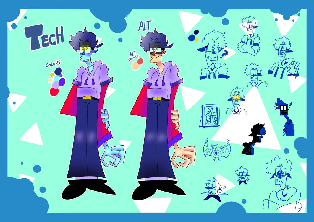 Tech (persona) 2024 ref sheet by techno14 on DeviantArt