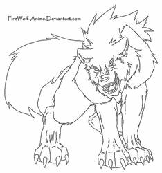 Wolf Lineart