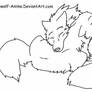 Wolves Snooz'in Lineart