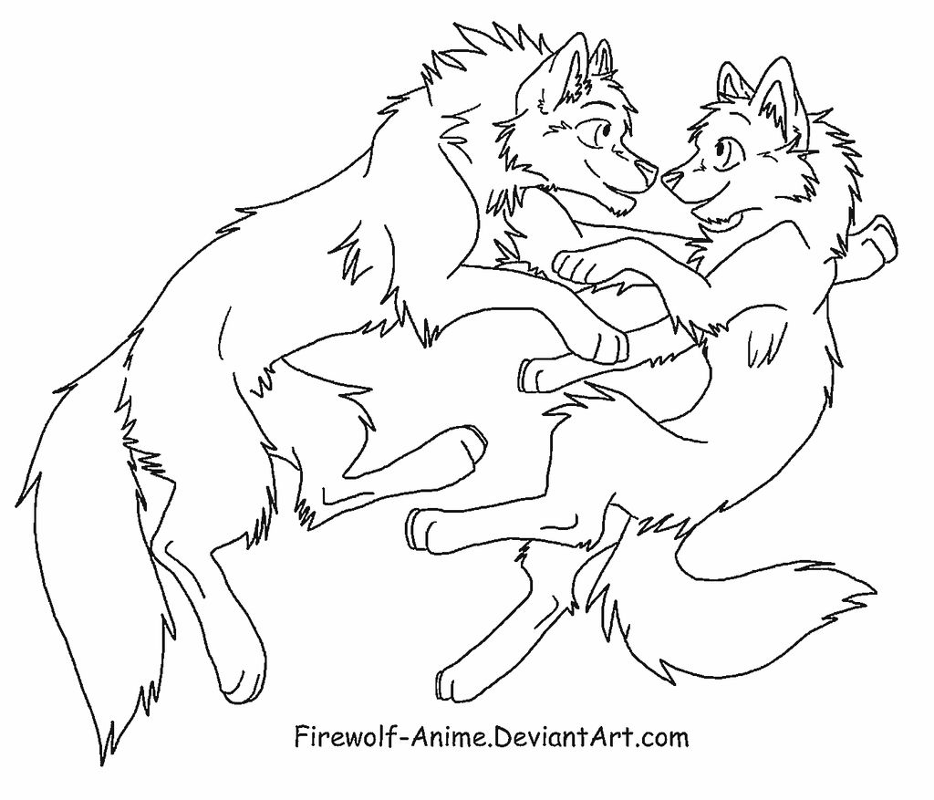 Download Wolf Float LineArt by Firewolf-Anime on DeviantArt