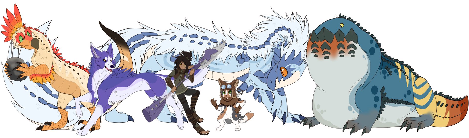 Monster Hunter Team of Monsters by Firewolf-Anime on DeviantArt