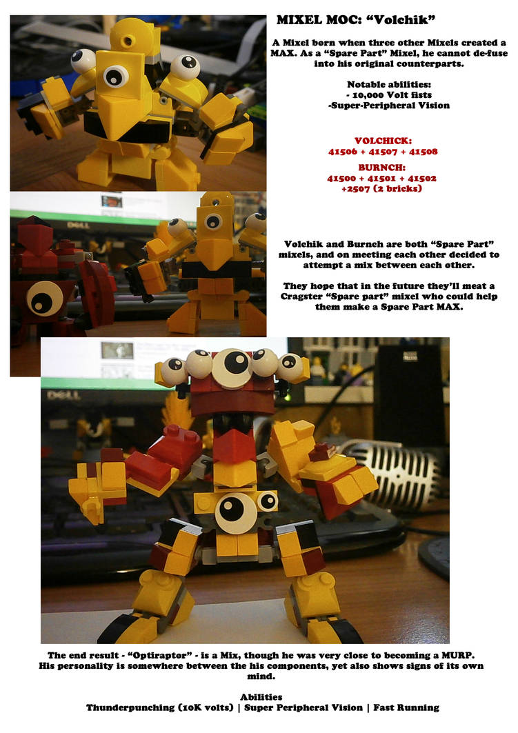 Mixels Raptor Mixels MOCs - Volchick and Optiraptor by lugia61617 on DeviantArt