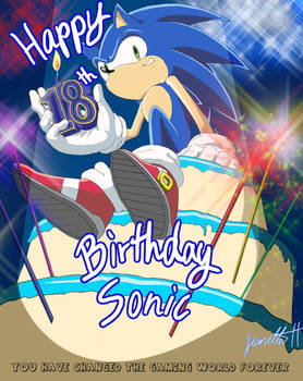 Happy 18th B-day Sonic