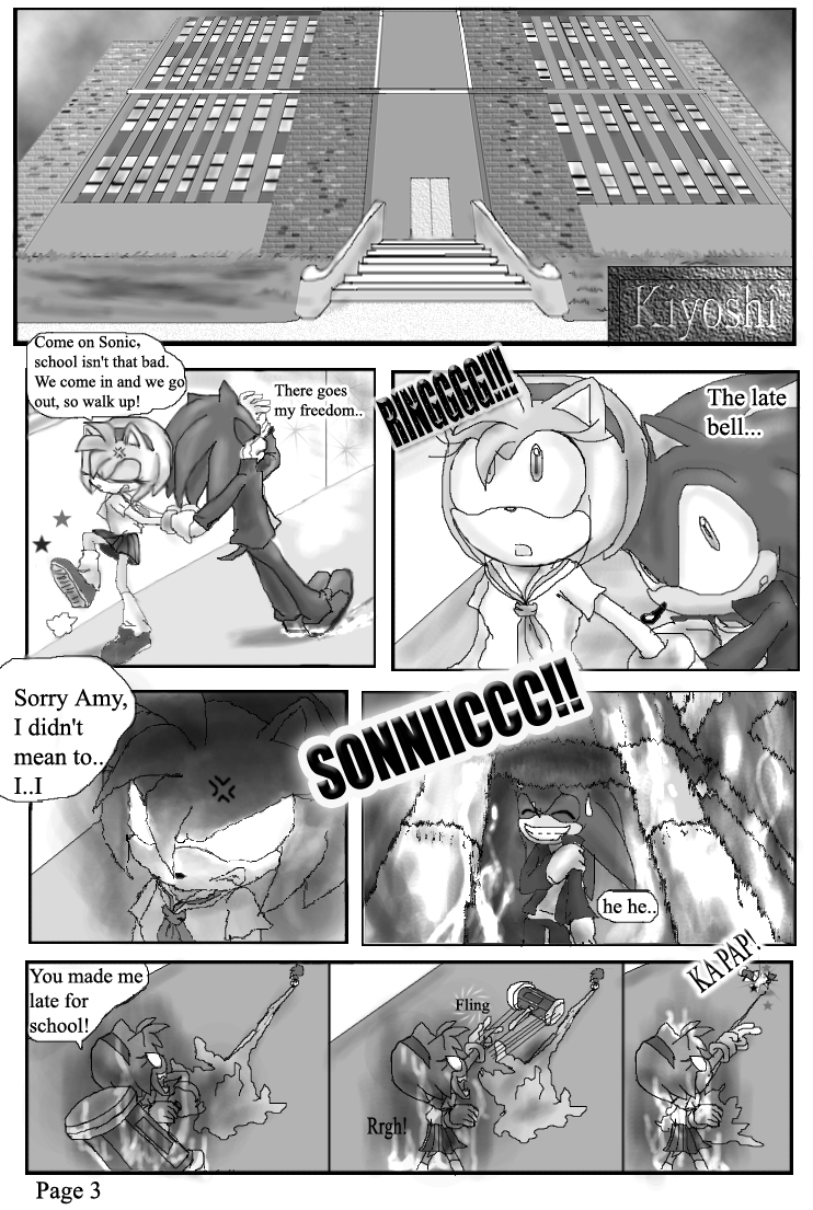 Sonic goes Hyper Sonic Comic Page 3 by drakessj257 on DeviantArt