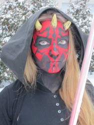 DARTH MAUL inspired costume in winter 04