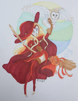 a witch and her owl