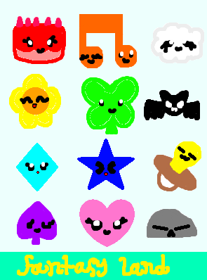 BFDI All Characters (Rainbow) - Bfb - Sticker