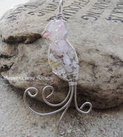 Wire Wrapped Bird Pendant