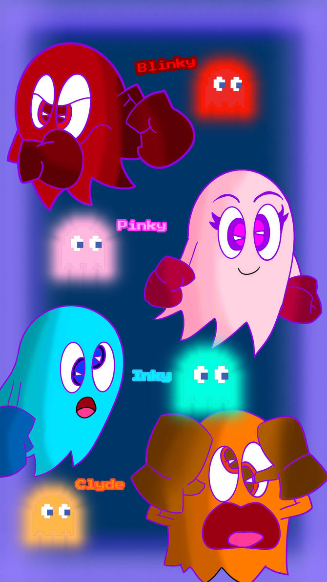 The Ghost Gang from Pac-Man by NintendoPlayer7K on DeviantArt