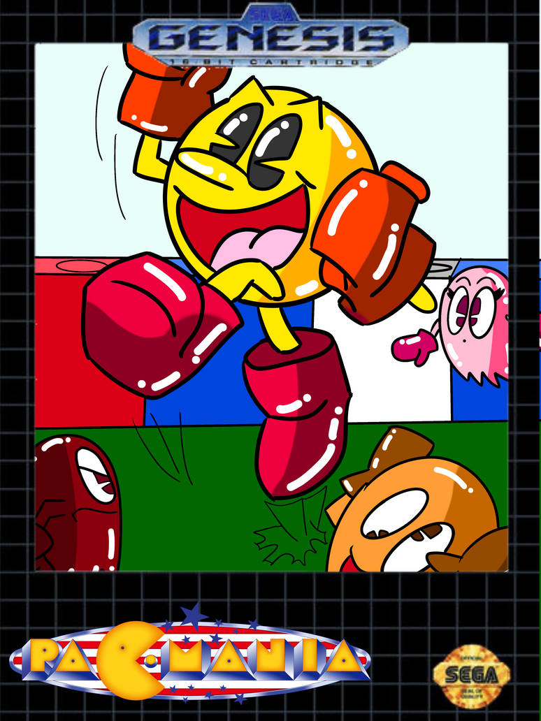 Pacmania Style Pac-Mania Sega Genesis Art (Redesigned) by NintendoPlayer7K on DeviantArt