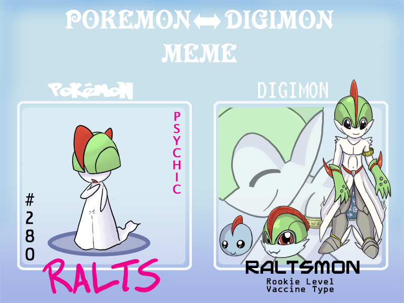 PKMN to Digimon Meme - Ralts