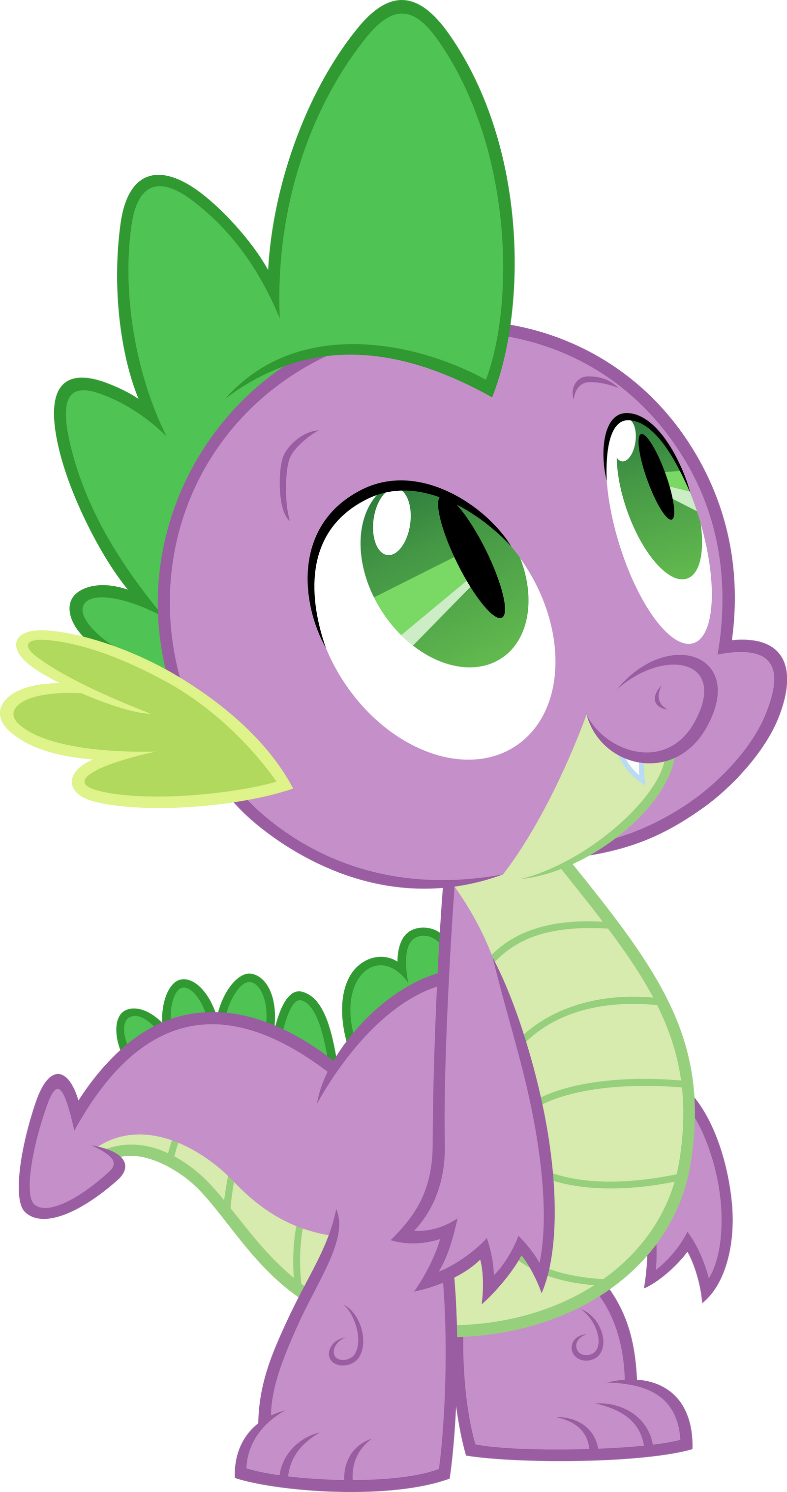 Spike looking up by Myardius