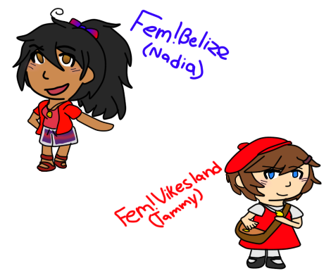 fem!Belize and fem!Vikesland