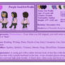 [Undertale] Purple Soul Ref Sheet