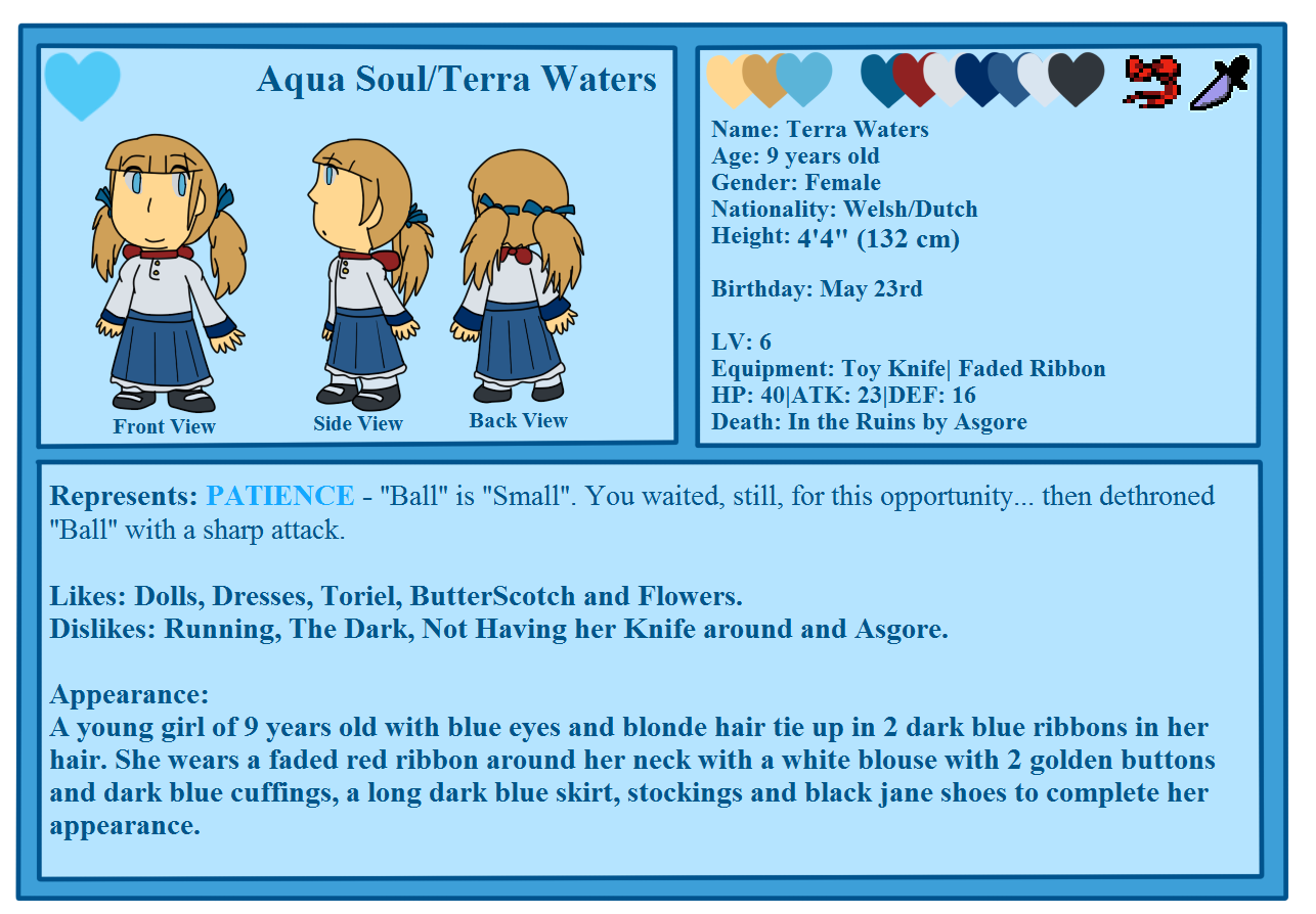 Undertale Aqua Soul Ref Sheet By Poi Rozen On Deviantart