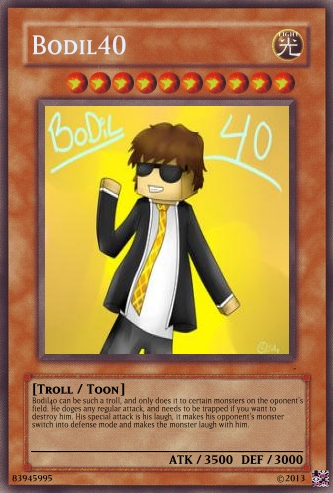 Bodil40 Yugioh Card