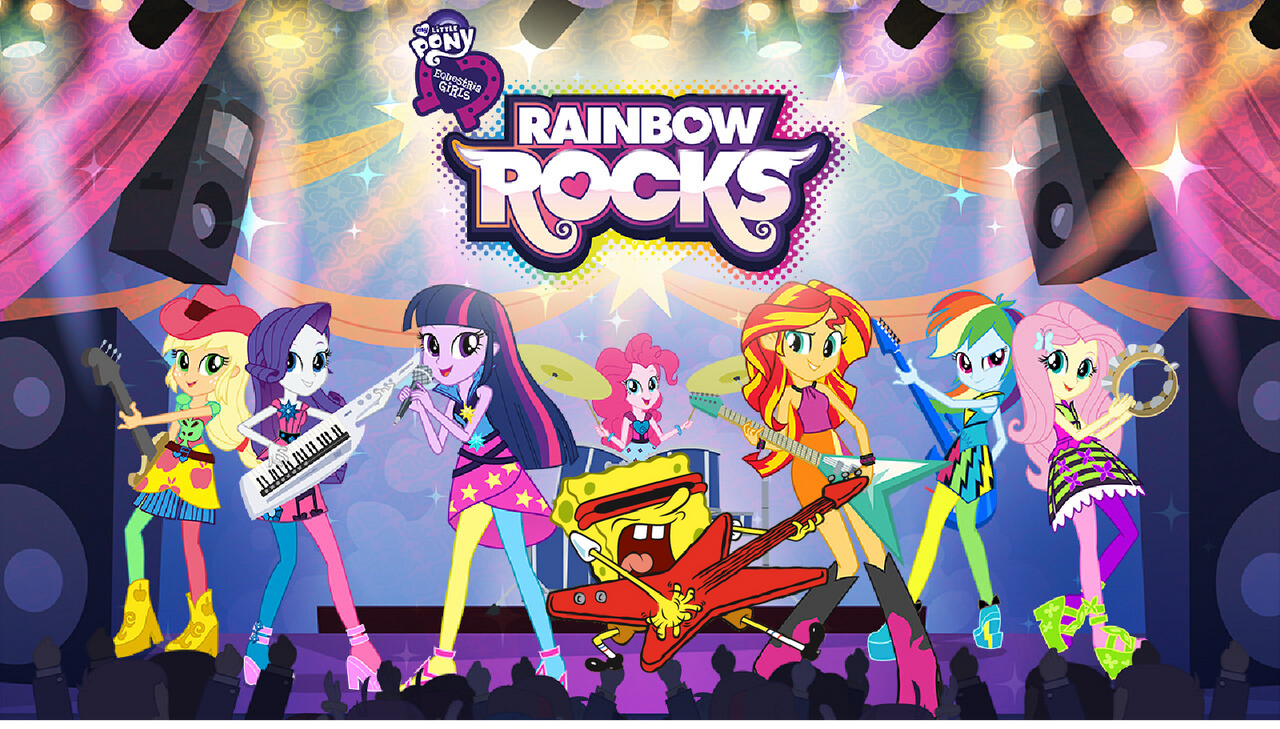 Spongebob X My little pony Rainbow Rocks Movie