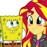 Spongebob Makes Sunset Shimmer Blushes