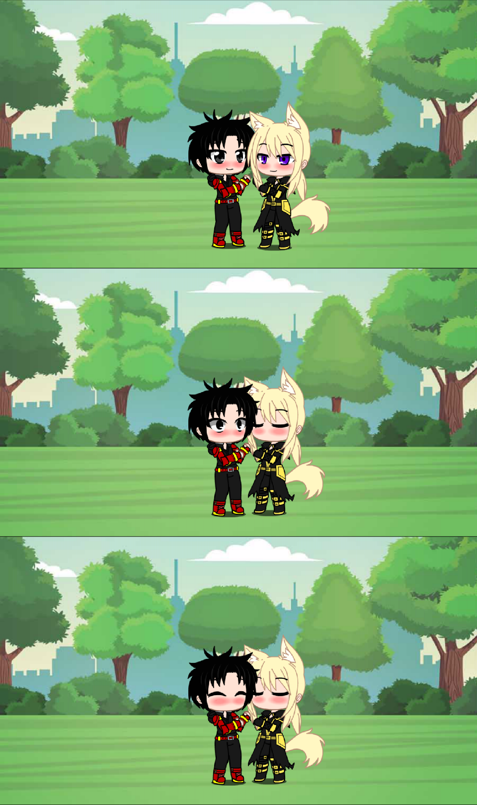 Me kiss zeta in eminence in shadow gacha club