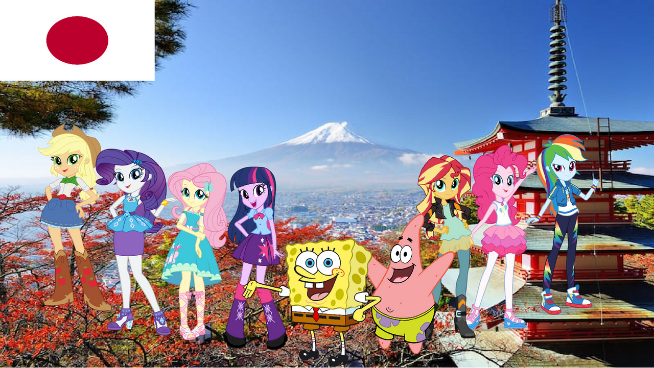 Spongebob mane 7 in japan