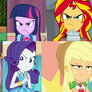 Spongebob Mane 7 Anna Elsa Angry