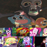 Spongebob mane 9 anna elsa reaction gumball joy