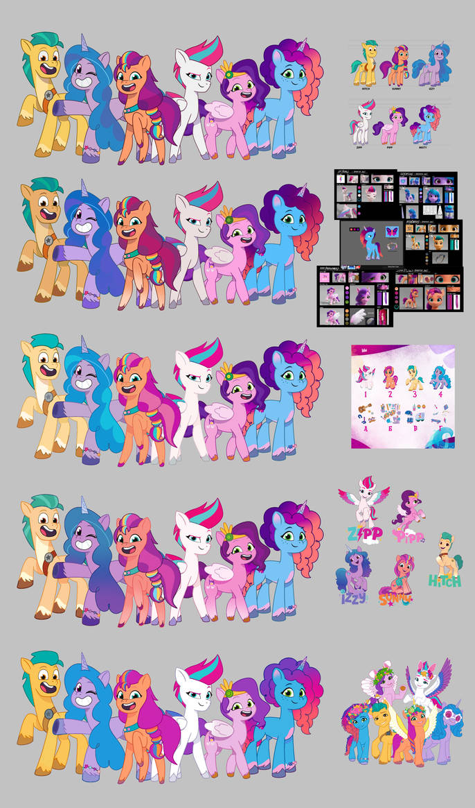 Mlp Comparisons MLP G5 Color Palette Comparison by Equmoria on DeviantArt