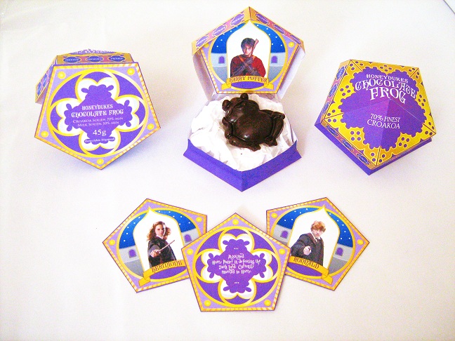 HoneyDukes Chocolate Frog box -With Matching cards