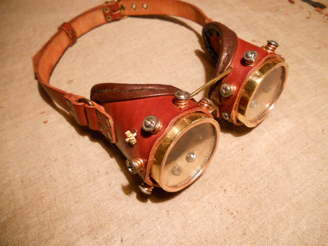 Latest steampunk goggles.