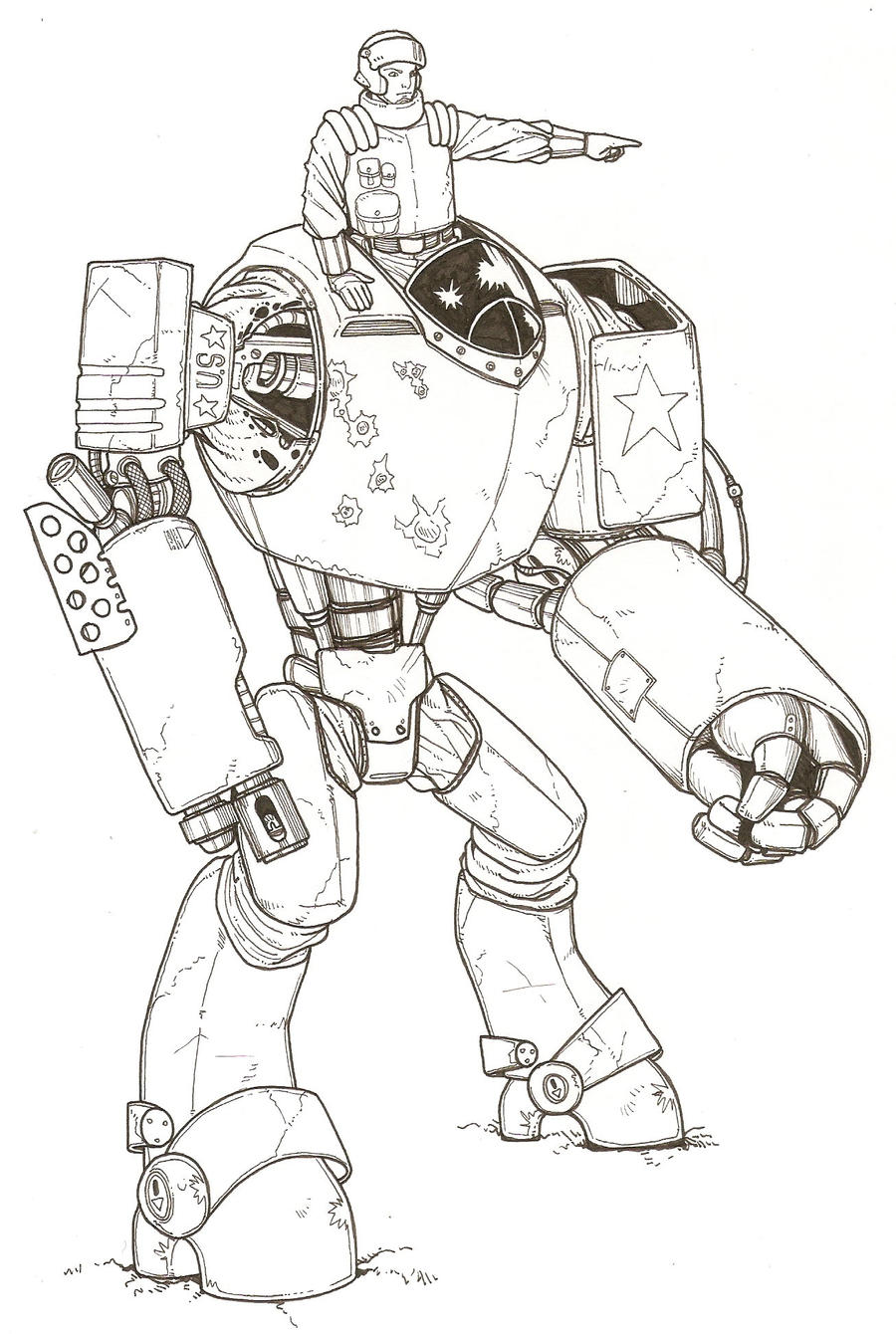 mech warrior by strider243 on DeviantArt