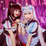 Chocola and Vanilla cosplay