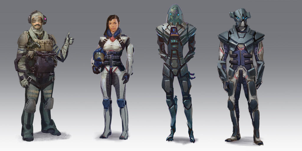 Mech Pilot Lineup by Screamingzen on DeviantArt
