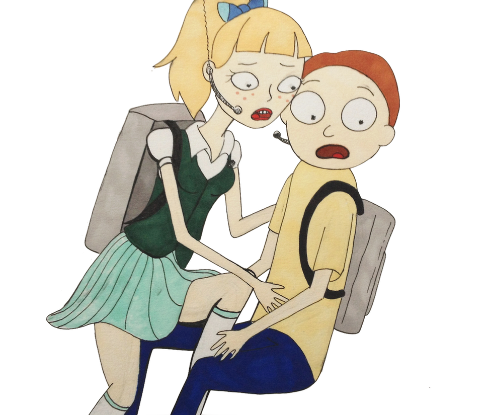 Morty and Annie by CozzaCake on DeviantArt.