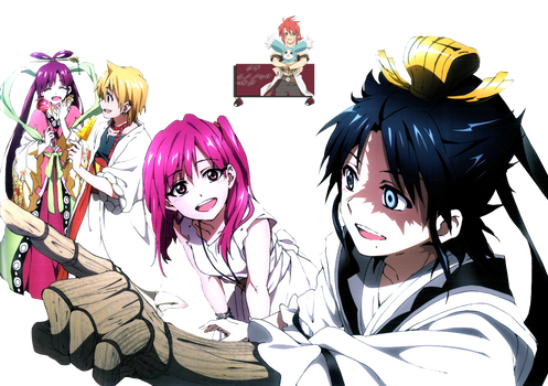 Magi Render -Hakuryuu Morgiana Alibaba kougyoku-