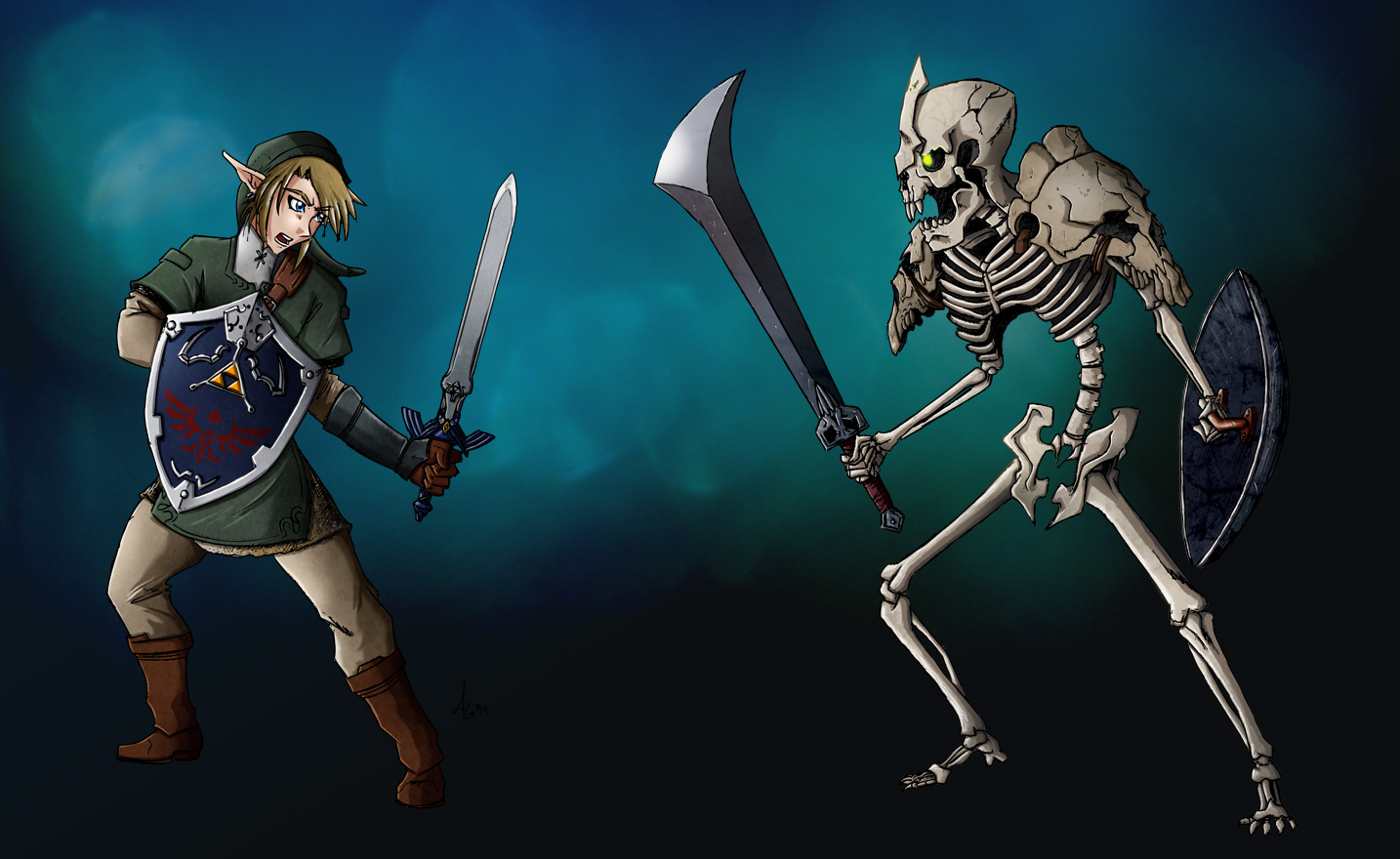 Link vs. Stalfos