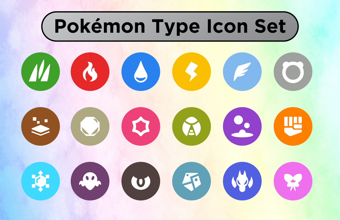 Pokemon Type Symbols  Deviantart.com, Dessin simple, Dafont.com