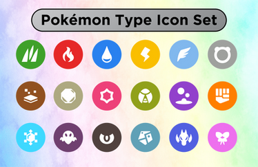 Pokemon Gen 9 Type Icon Set (Free Download)