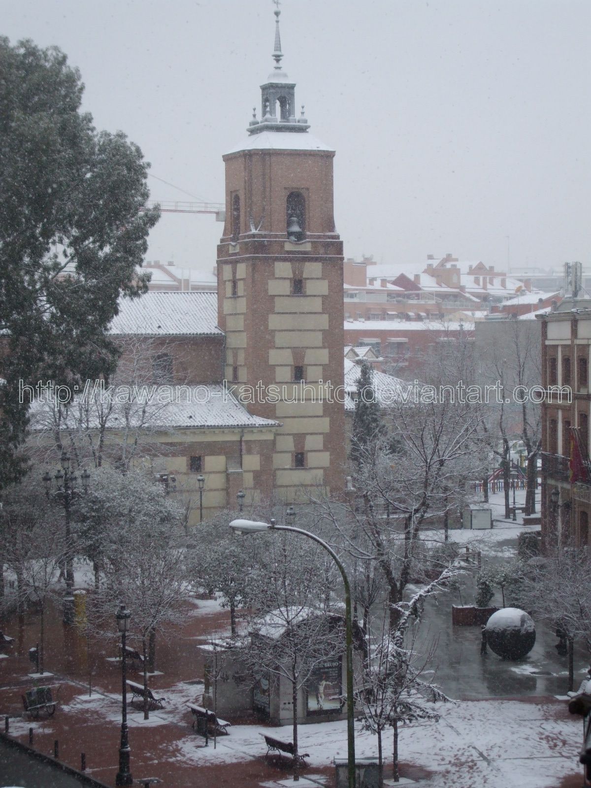 Snow in Madrid, 9-1-2009: 3