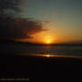 Sunset in Las Canteras beach