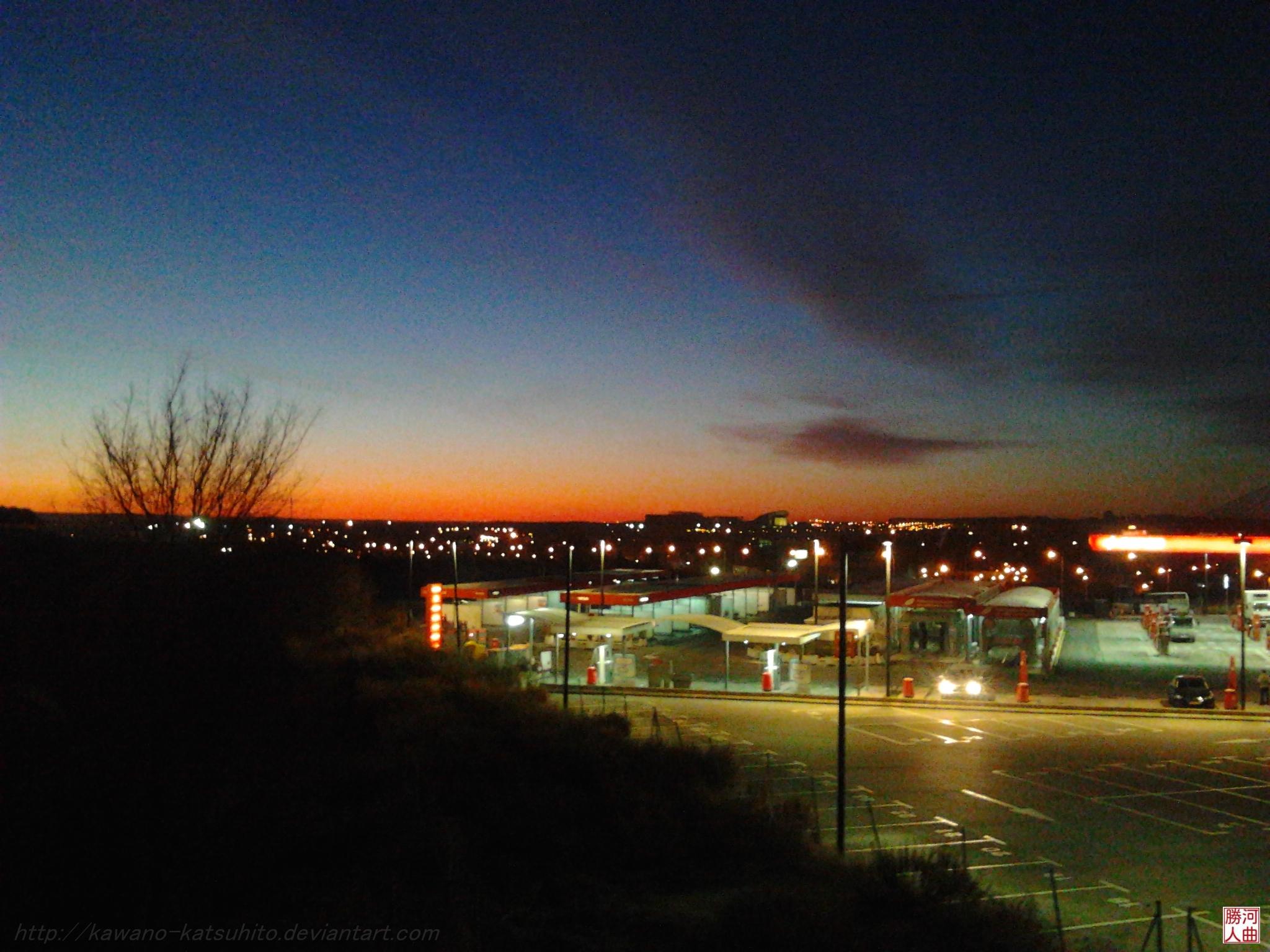 Dawn sky in Madrid