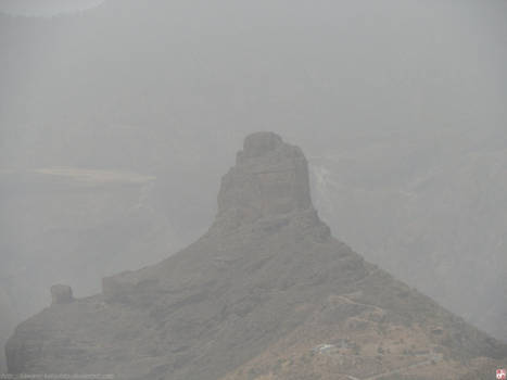 Roque Bentayga seen from Roque Nublo 2